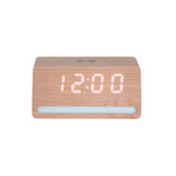 Karlsson - Wekker Retro w. Light LED - Bruin - 10x16,5x7,5 cm