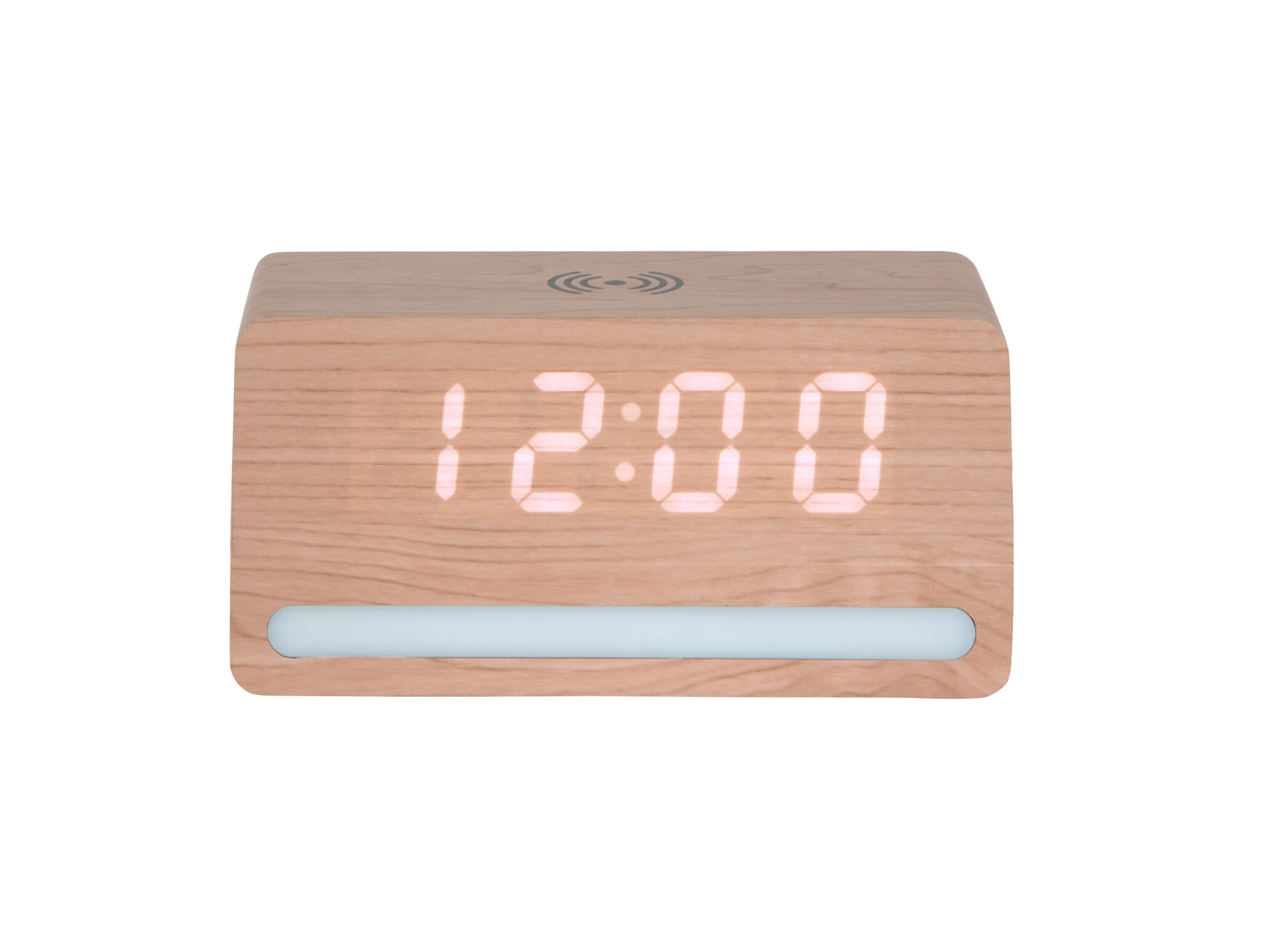 Karlsson - Wekker Retro w. Light LED - Bruin - 10x16,5x7,5 cm