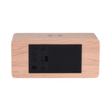 Karlsson - Wekker Retro w. Light LED - Bruin - 10x16,5x7,5 cm