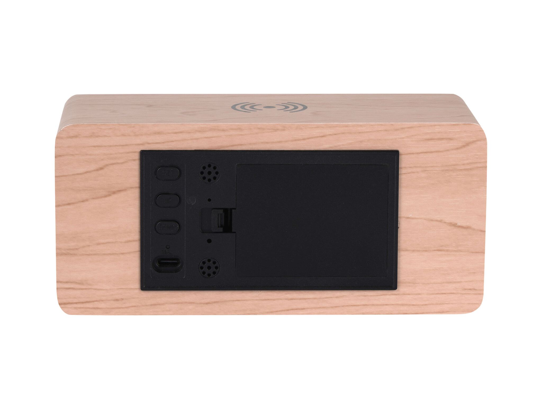 Karlsson - Wekker Retro w. Light LED - Bruin - 10x16,5x7,5 cm