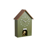 Karlsson - Wall Clock Dog House - Groen - Øcm