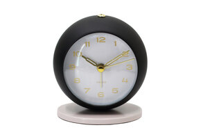 Karlsson - Wekker Reina - Zwart - 8x8x10 cm