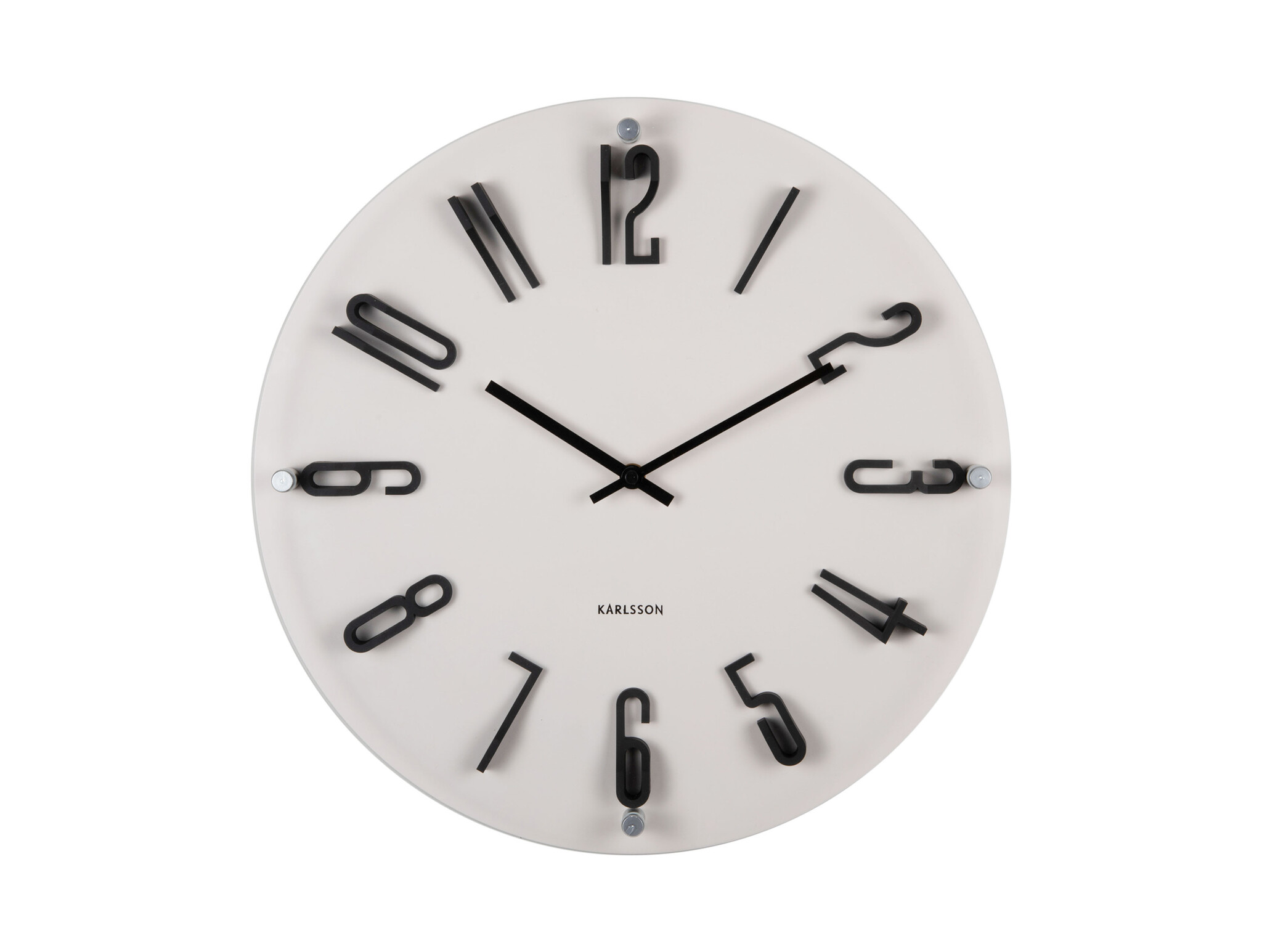 Karlsson - Wall Clock Esencia Elevated - Grijs - Ø40cm