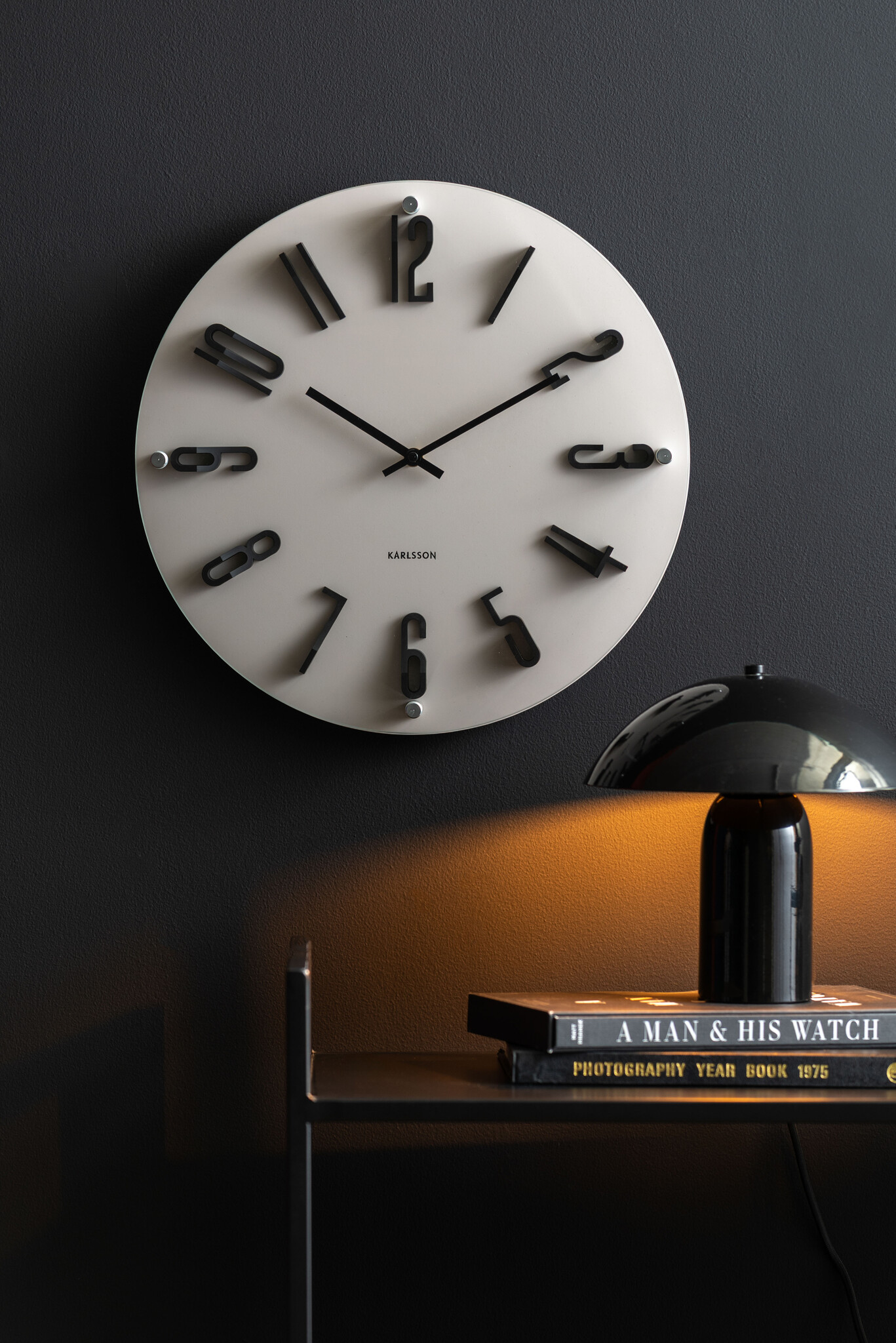 Karlsson - Wall Clock Esencia Elevated - Grijs - Ø40cm