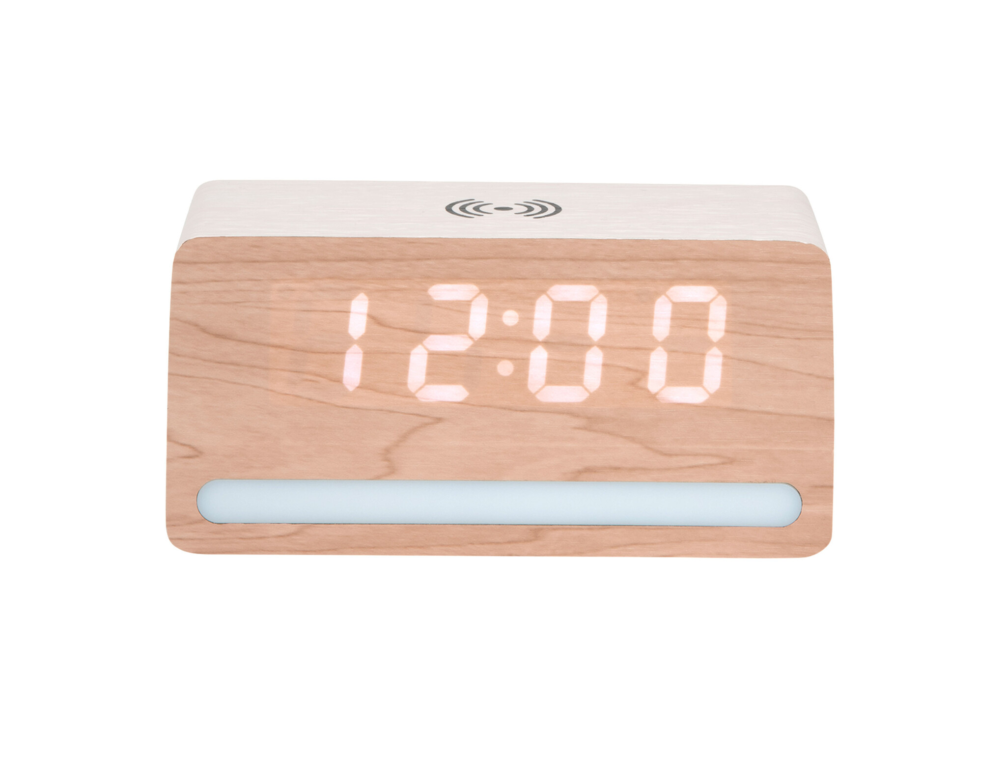 Karlsson - Wekker Retro w. Light LED - Wit - 10x16,5x7,5 cm