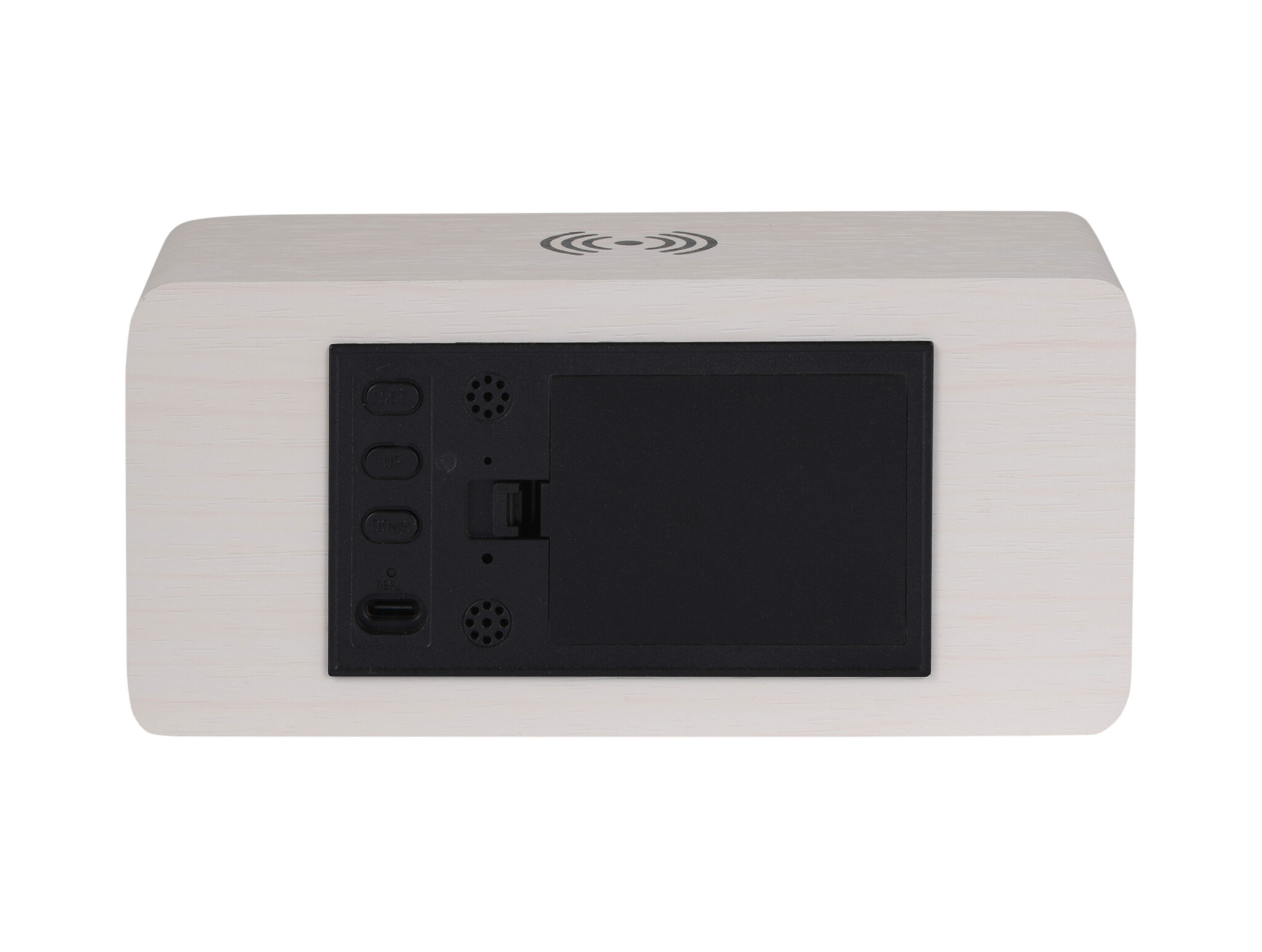 Karlsson - Wekker Retro w. Light LED - Wit - 10x16,5x7,5 cm