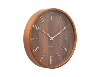 Karlsson - Wall Clock Rama - Bruin - Ø30cm