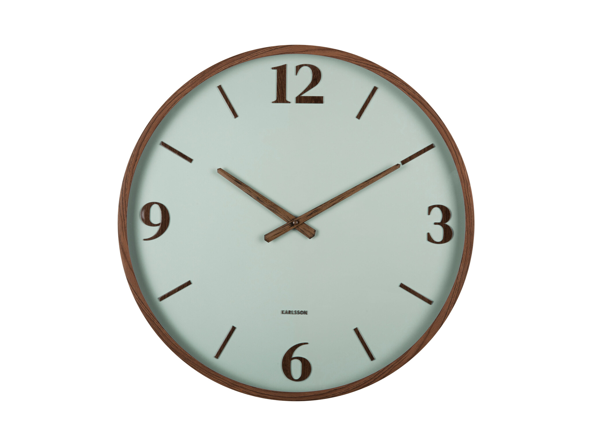 Karlsson - Wall Clock Detalle Large - Groen - Ø50,8cm