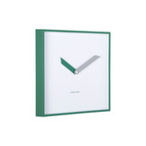 Karlsson - Wall Clock Cool Retro Cuadrado - Groen - Øcm