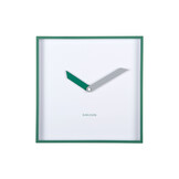 Karlsson - Wall Clock Cool Retro Cuadrado - Groen - Øcm