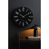 Karlsson - Wall Clock Esencia Elevated - Zwart - Ø40cm
