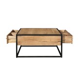 Starfurn - Salontafel Dakota - Bruin - 80x80x40 cm