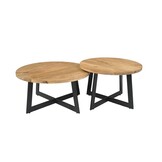 Starfurn - Salontafel Atlanta - Bruin - 70x70x35 cm