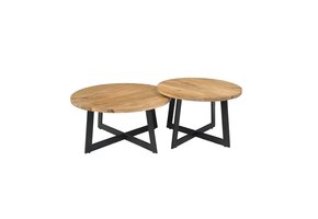 Starfurn - Salontafel Atlanta - Bruin - 70x70x35 cm