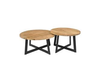 Starfurn - Salontafel Atlanta - Bruin - 70x70x35 cm