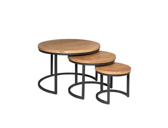 Starfurn - Salontafel Dakota - Bruin - 70x70x45 cm