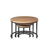 Starfurn - Salontafel Dakota - Bruin - 70x70x45 cm