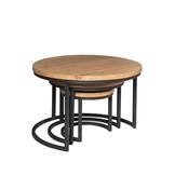 Starfurn - Salontafel Dakota - Bruin - 70x70x45 cm