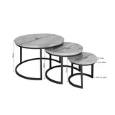 Starfurn - Salontafel Dakota - Bruin - 70x70x45 cm