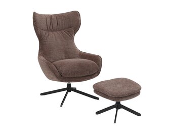Starfurn - Fauteuil Liv - Paars - 85x77x108 cm