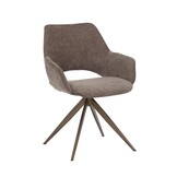 Starfurn - Eetkamerstoel Daisy - Bruin - 60x61x82 cm - Set van 2