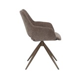 Starfurn - Eetkamerstoel Daisy - Bruin - 60x61x82 cm - Set van 2