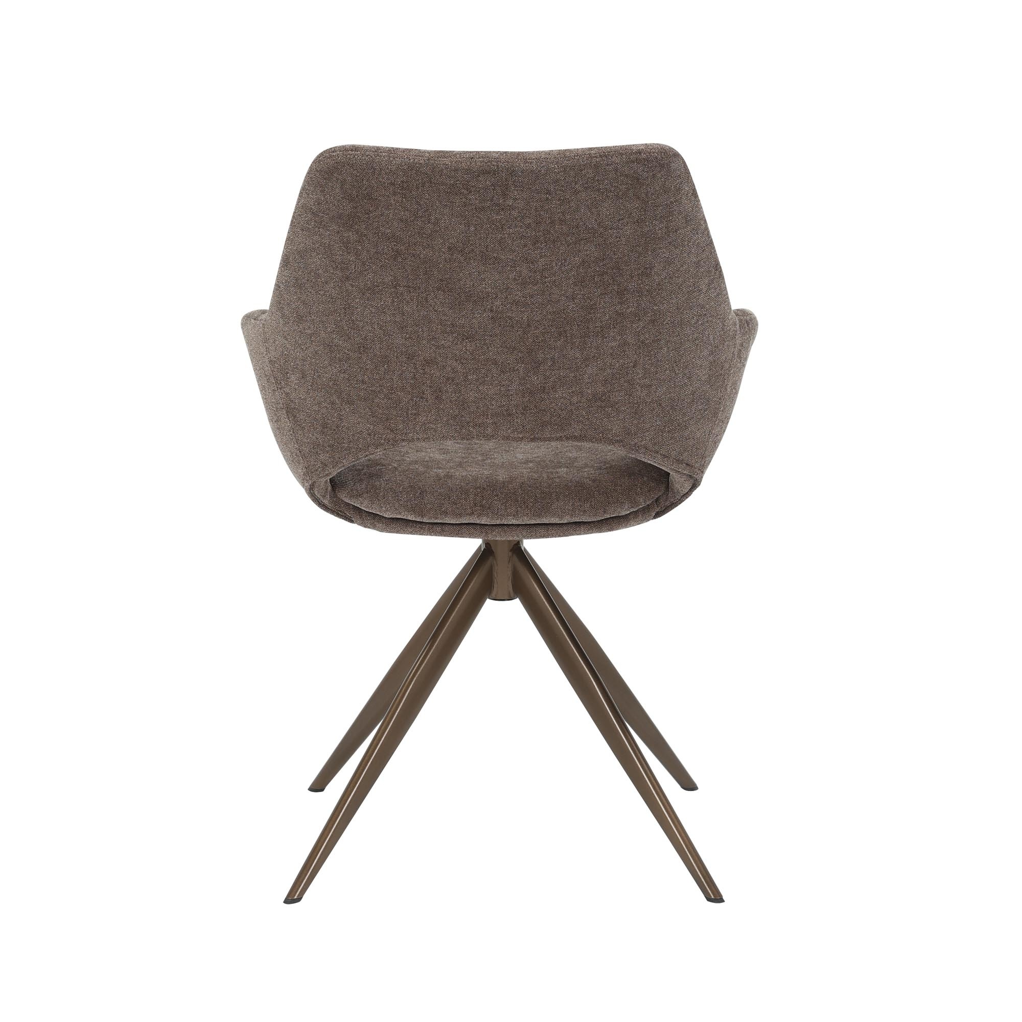 Starfurn - Eetkamerstoel Daisy - Bruin - 60x61x82 cm