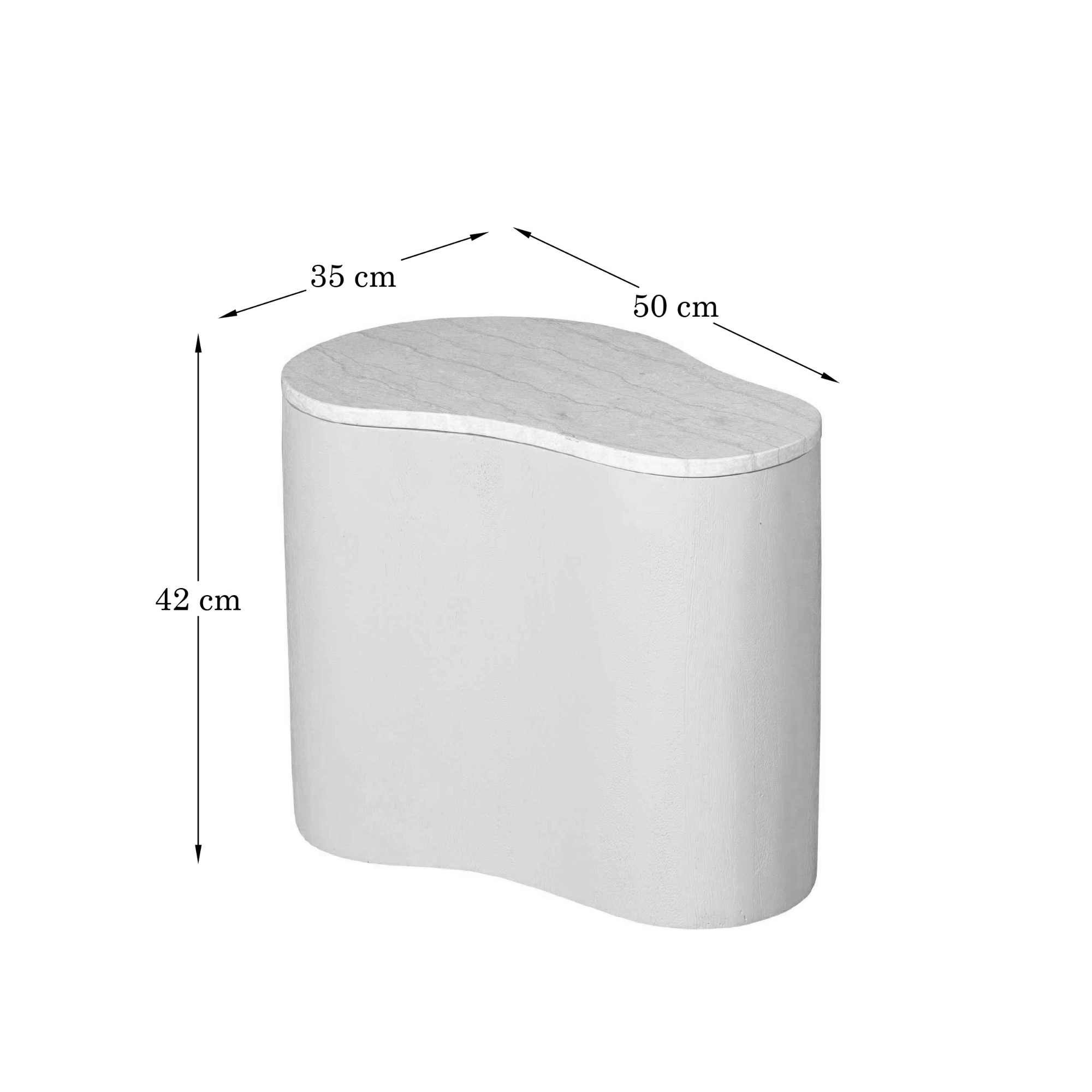 Starfurn - Salontafel Lovi - Beige - 33x50x42 cm