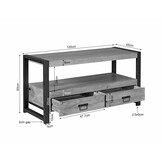 Starfurn - Tv meubel Britt - Bruin - 45x120x60 cm