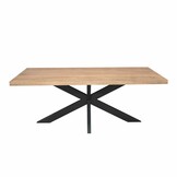 Starfurn - Eettafel Dakota - Bruin - 100x200x76 cm