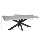 Starfurn - Eettafel Dakota - Bruin - 100x200x76 cm