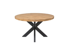 Starfurn - Eettafel Ron - Bruin - 140x140x76 cm