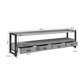 Starfurn - Tv meubel Britt - Bruin - 45x180x60 cm