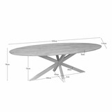 Starfurn - Eettafel Ferris - Beige - 110x240x76 cm