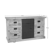 Starfurn - Dressoir Noa - Bruin - 45x160x90 cm