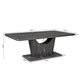 Starfurn - Eettafel Voco - Bruin - 110x200x76 cm