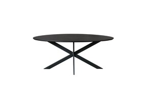 Starfurn - Eettafel Ferris - Zwart - 90x180x76 cm