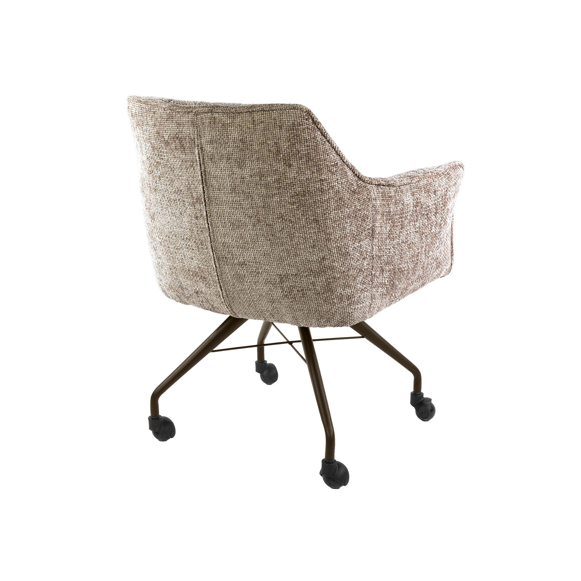 Hoyz Collection - Eetkamerstoel Raster - Beige - 67x62x82 cm - Set van 2