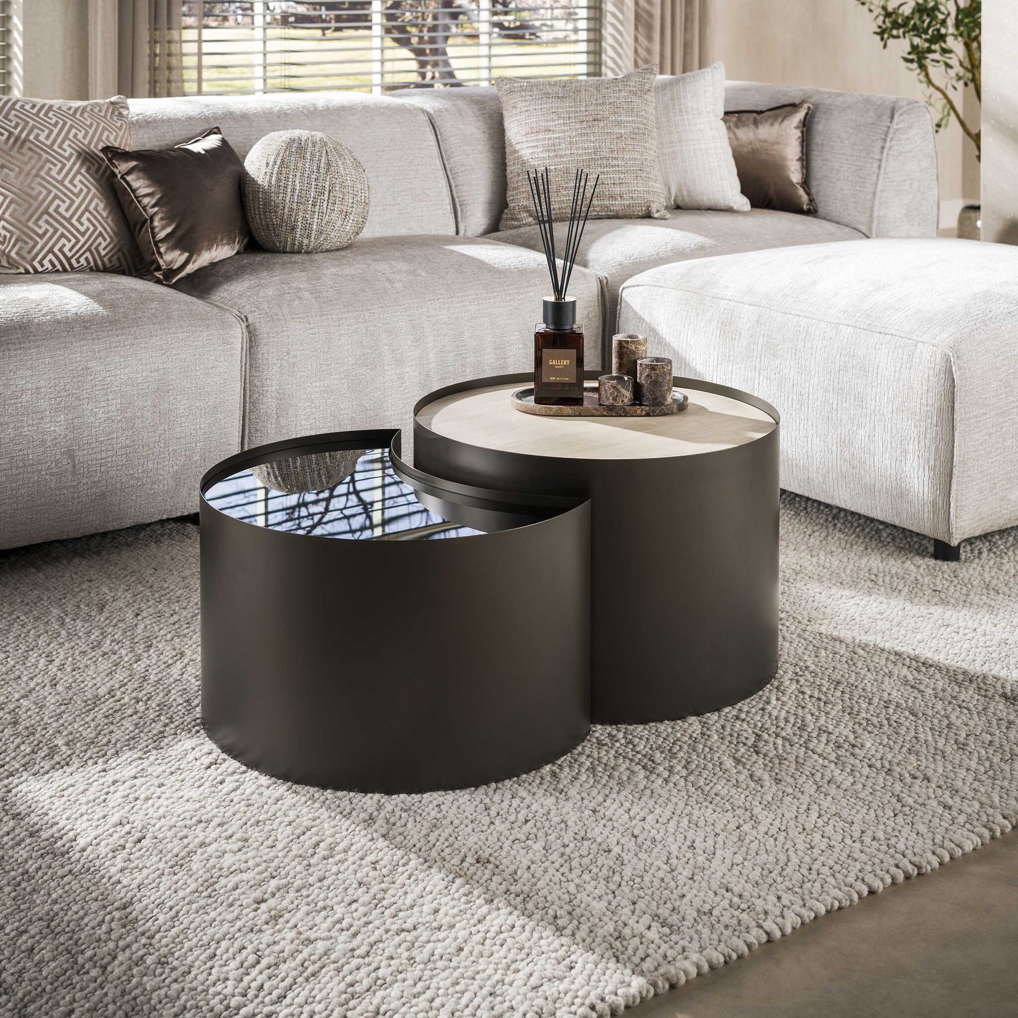 Hoyz Collection - Salontafel Half moon - Bronze - 60x60x41 cm