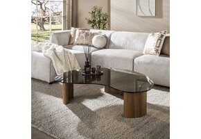 Hoyz Collection - Salontafel Tinto - Bruin - 99x131x35 cm