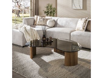 Hoyz Collection - Salontafel Tinto - Bruin - 99x131x35 cm