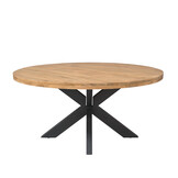 Starfurn - Eettafel Ron - Bruin - 150x150x76 cm