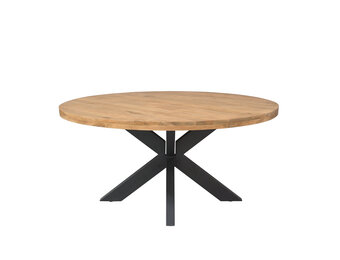 Starfurn - Eettafel Ron - Bruin - 150x150x76 cm