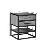 Starfurn - Nachtkastje Dakota - Bruin - 40x45x53 cm