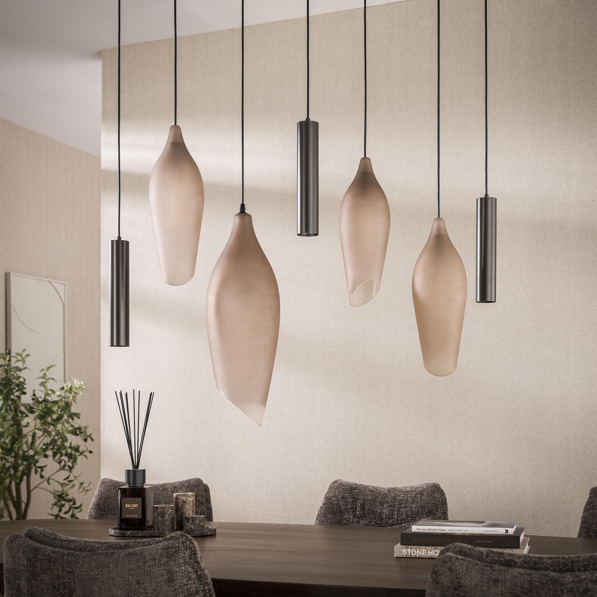Hoyz Collection - Hanglamp Cocoon - Bruin - 40x105x150 cm