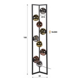 Hoyz Collection - Vloerlamp Stellar - Zwart - 34x34x150 cm
