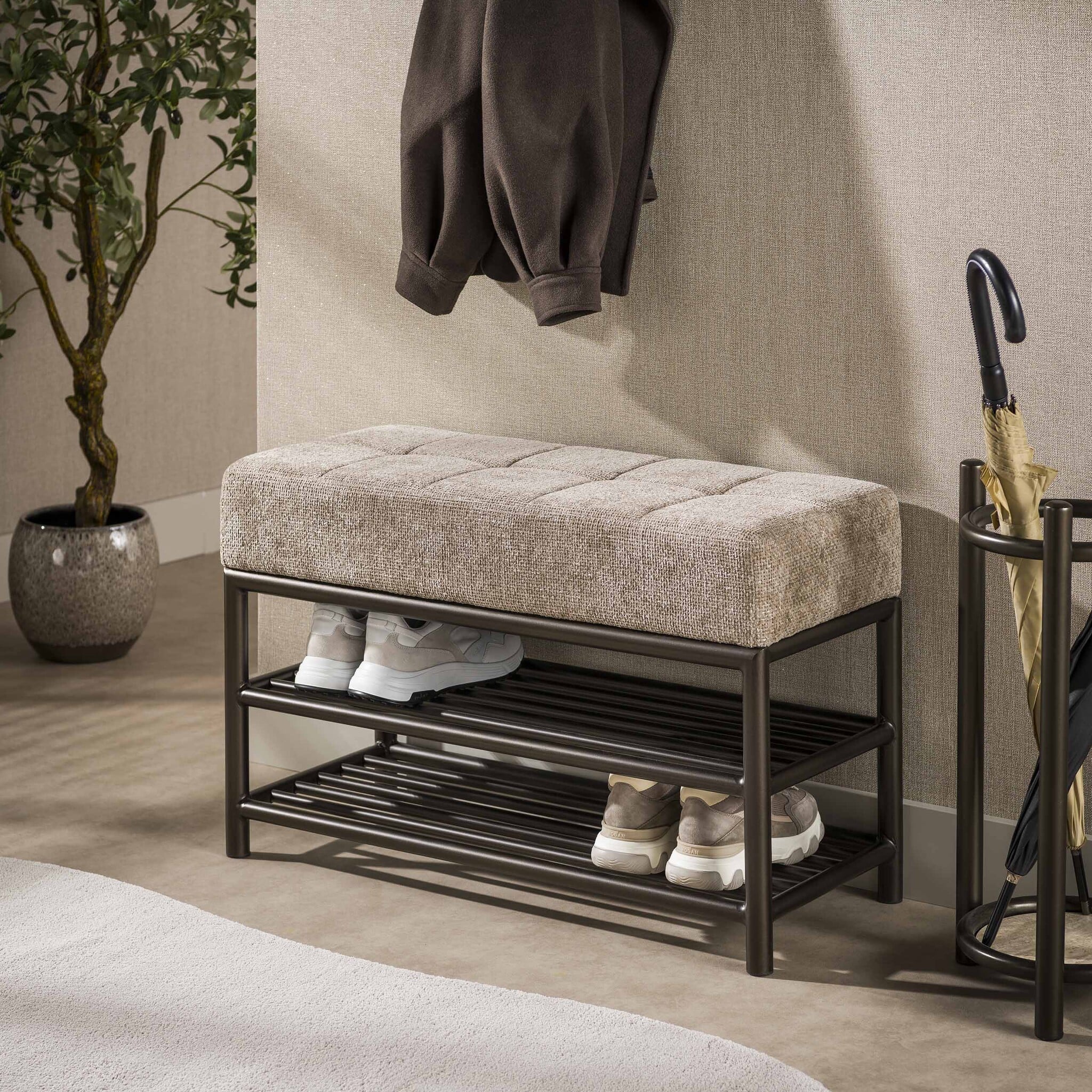 Hoyz Collection - Garderobemeubelen Terrra - Bruin - 37x86x53 cm