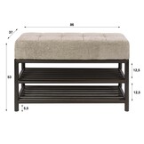 Hoyz Collection - Garderobemeubelen Terrra - Bruin - 37x86x53 cm