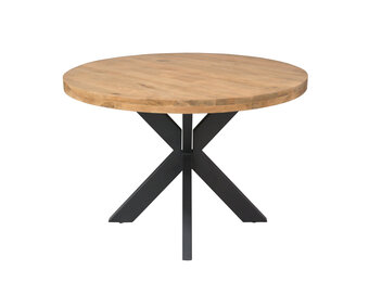 Starfurn - Eettafel Ron - Bruin - 120x120x76 cm