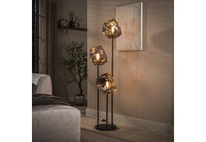 Hoyz Collection - Vloerlamp Rock - Zilver - 50x50x165 cm
